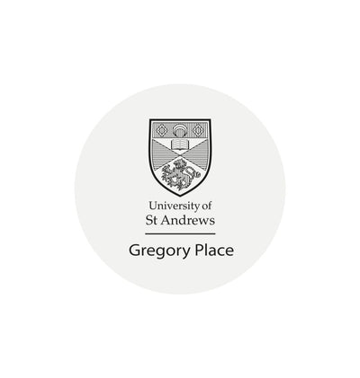 White Gregory Place Sticker