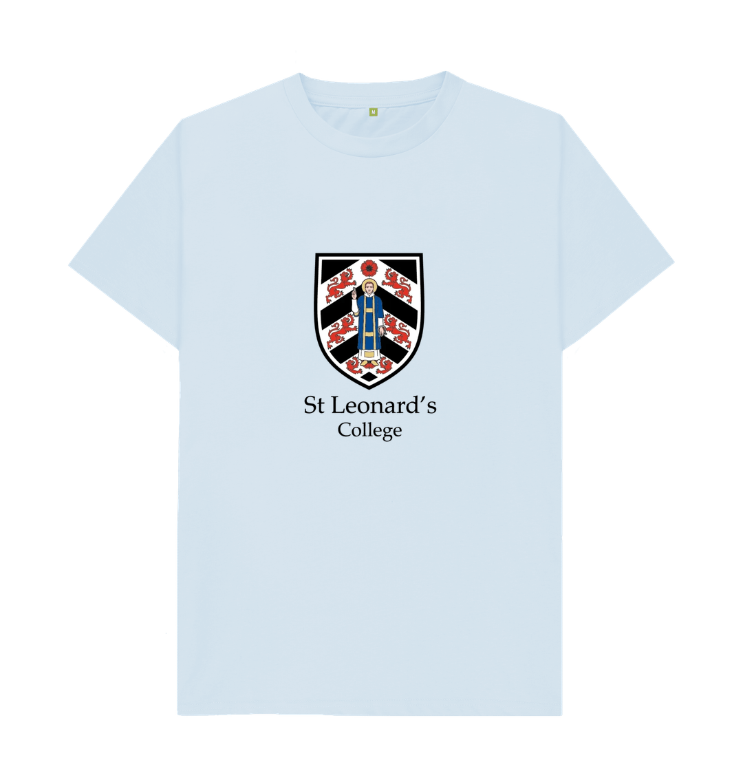 Sky Blue St Leonard's College Large Crest T-shirt