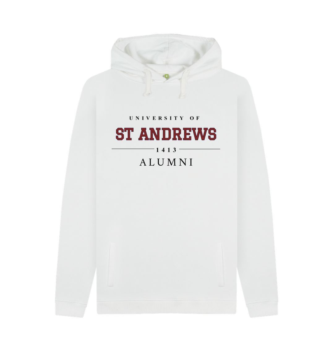 White Underscore Alumni Hoodie