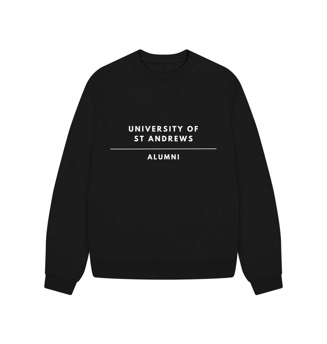 Black Mono Alumni Oversized Ladies Sweater