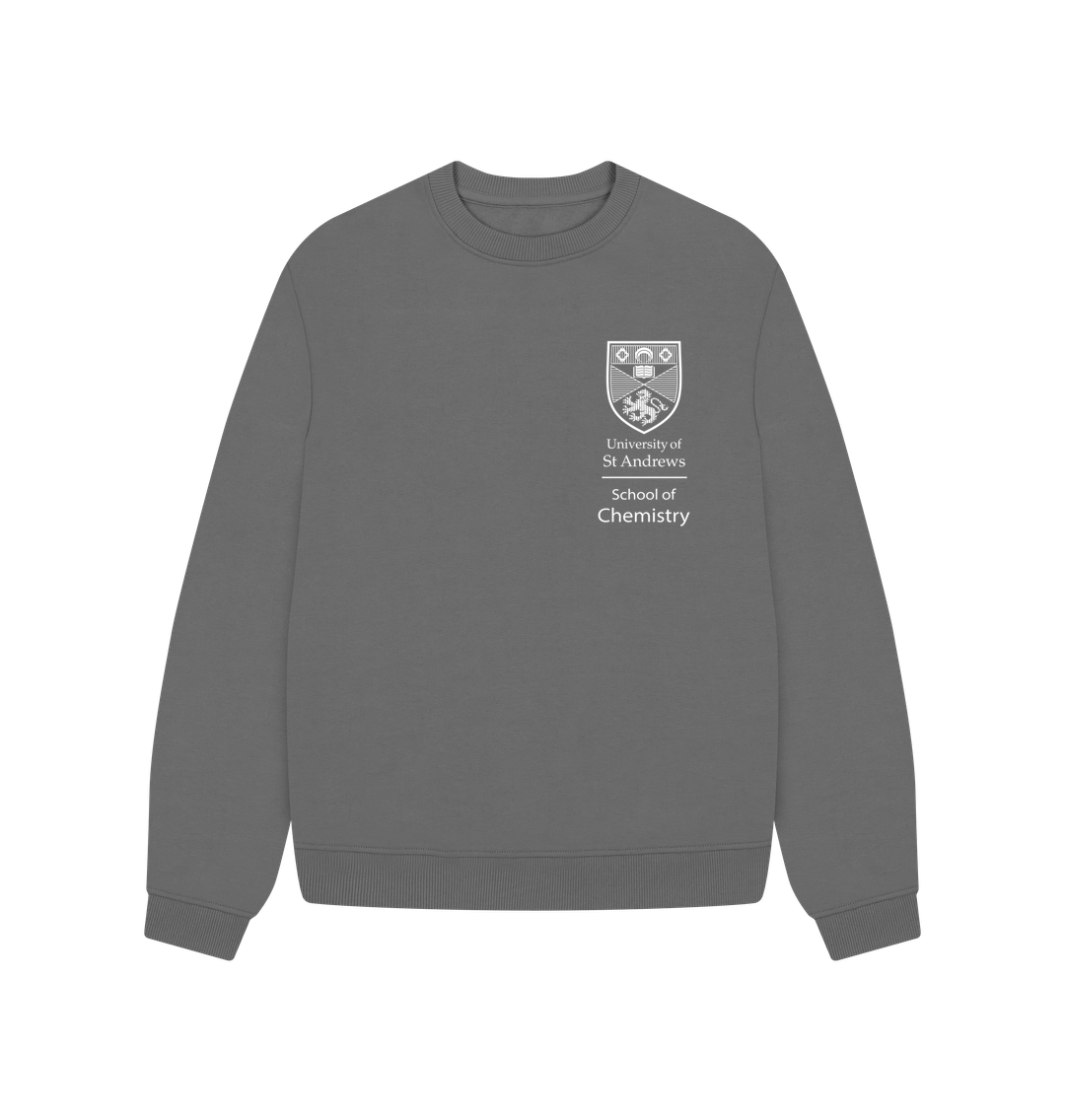 Slate Grey School of Chemistry Oversized Ladies Sweater