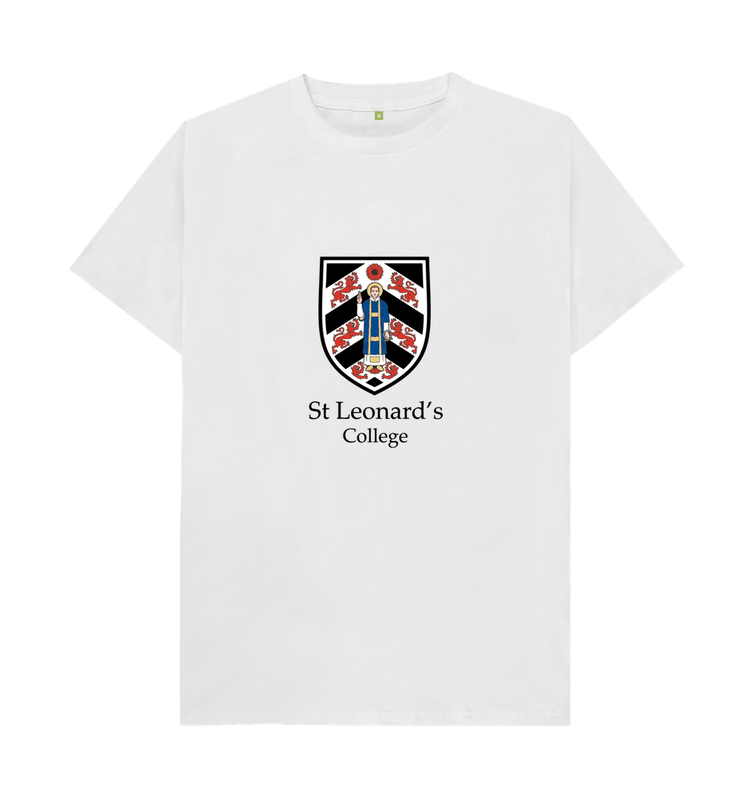 White St Leonard's College Large Crest T-shirt