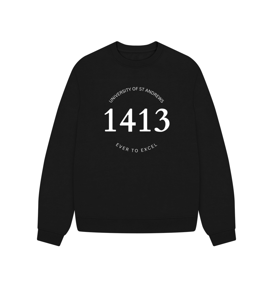 Black 1413 Oversized ladies sweater