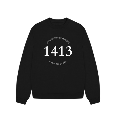 Black 1413 Oversized ladies sweater