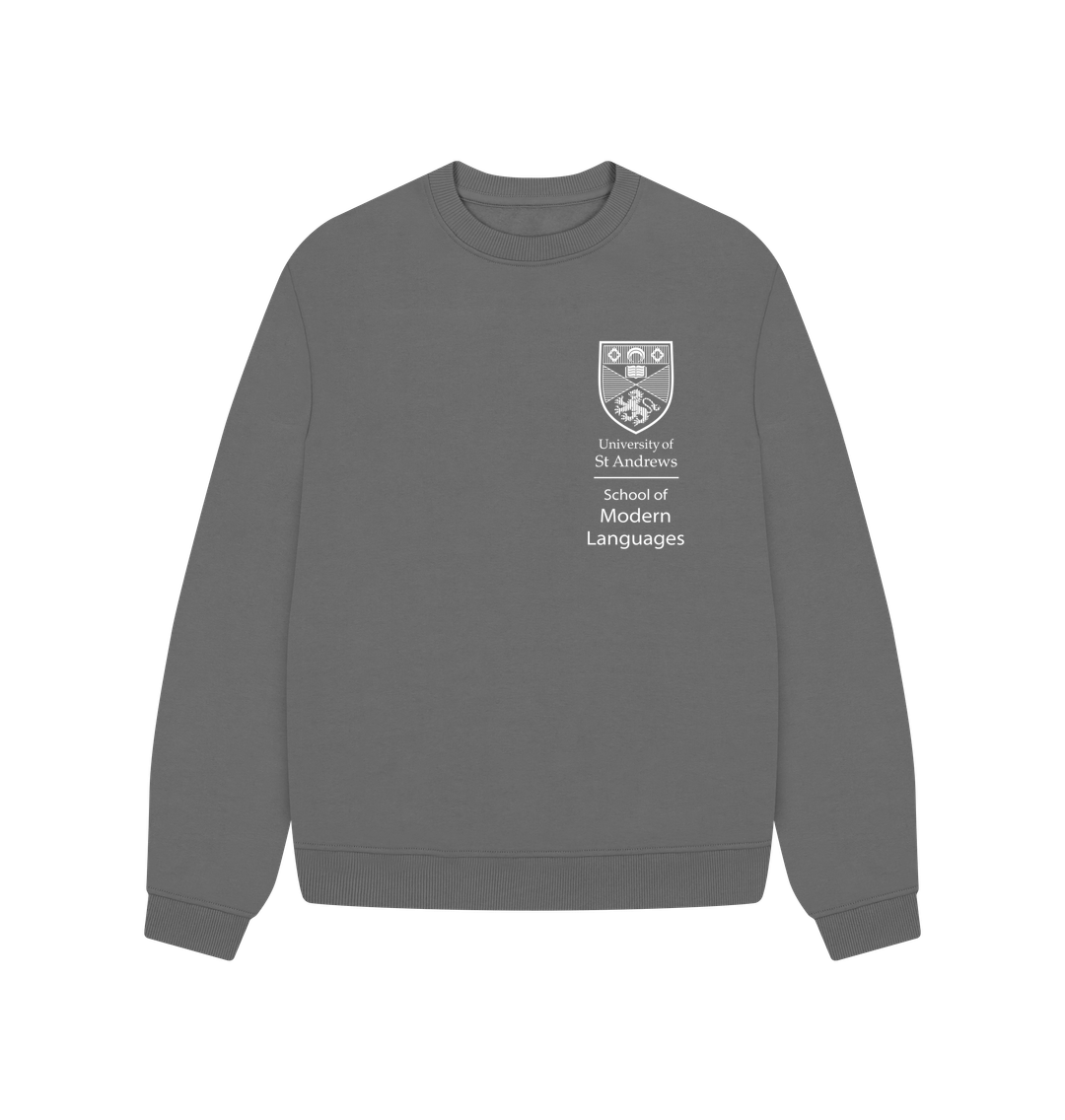 Slate Grey School of Modern Languages Oversized Ladies Sweater