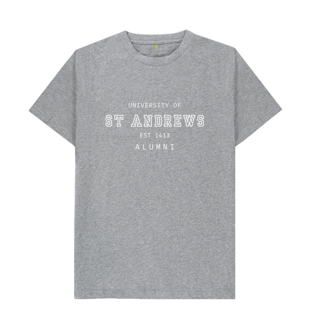 Athletic Grey Old School Alumni T-shirt