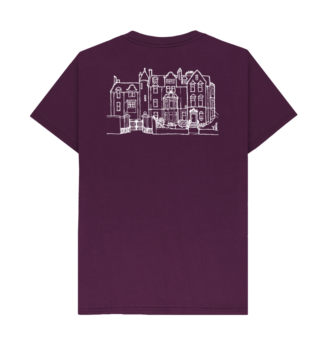 Purple School of Classics Back Print T-Shirt