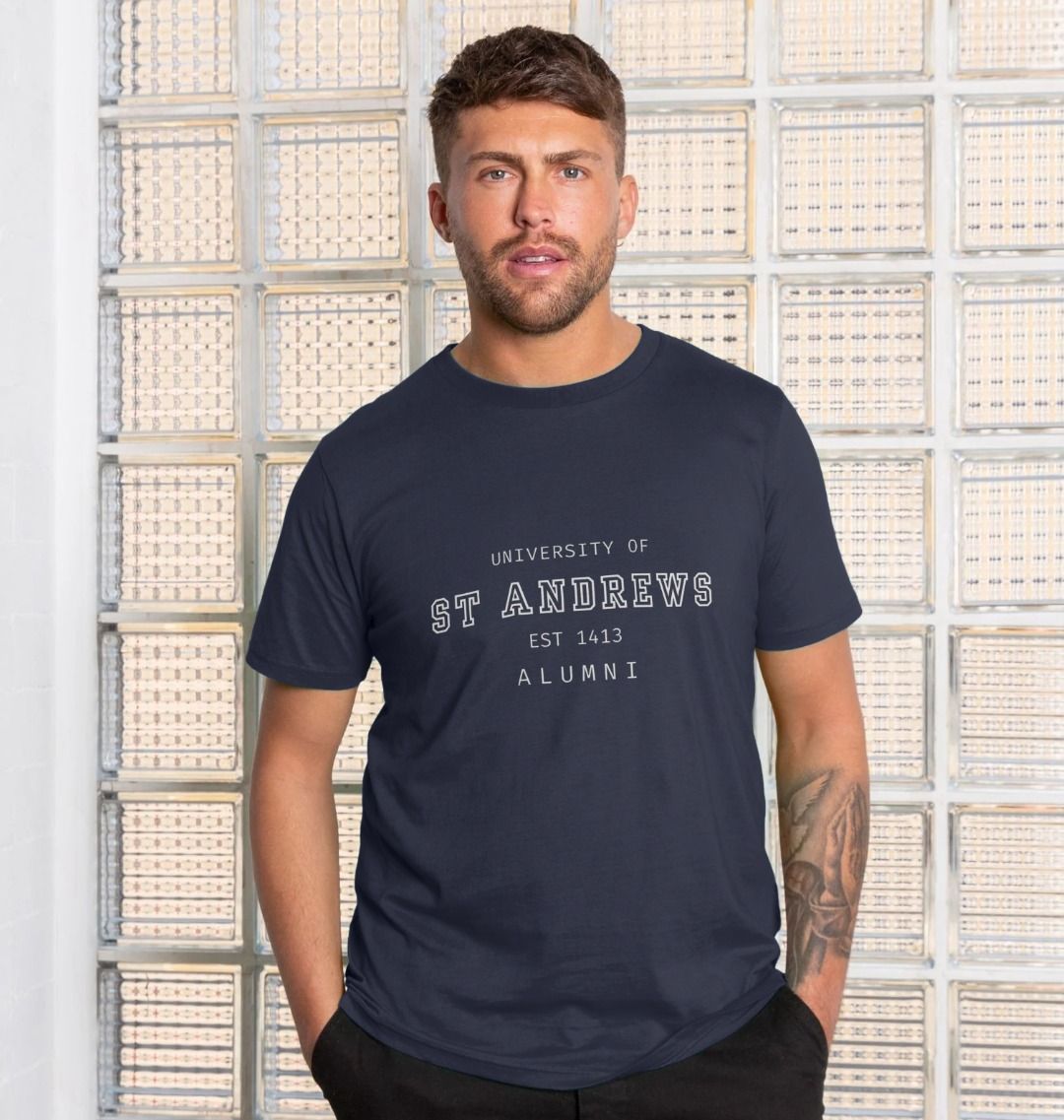 Navy Blue Old School Alumni T-shirt