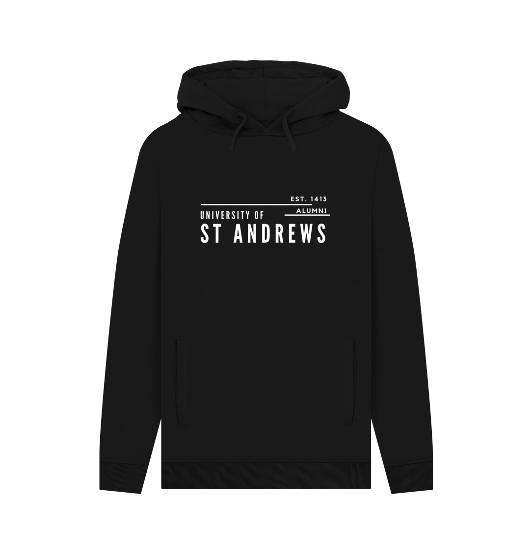 Black Offset Alumni Hoodie - Alan Martin