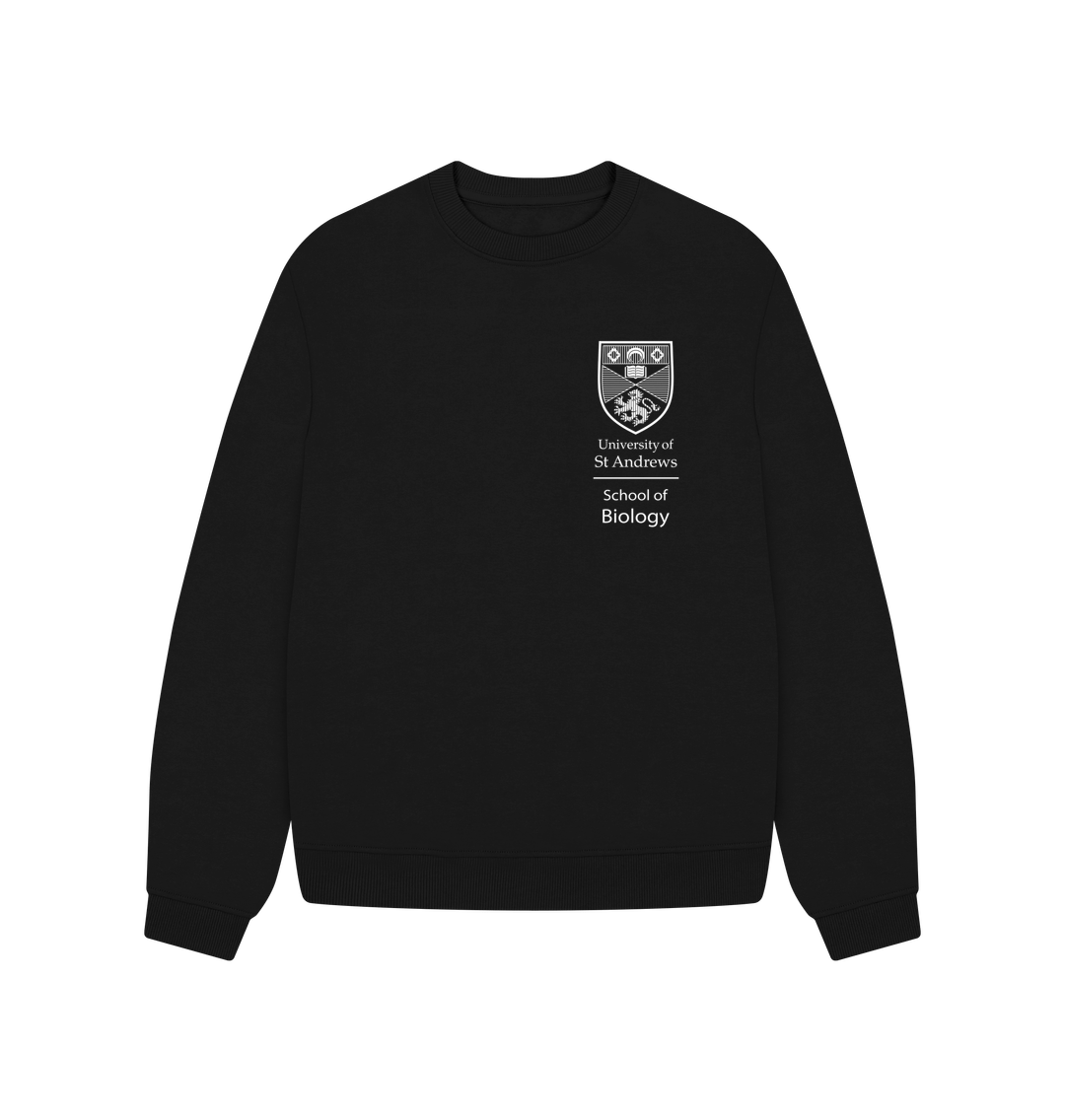 Black School of Biology Oversized Ladies Sweater