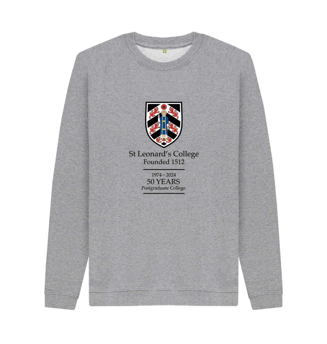 Light Heather St Leonard's College 50th anniversary large crest Sweatshirt