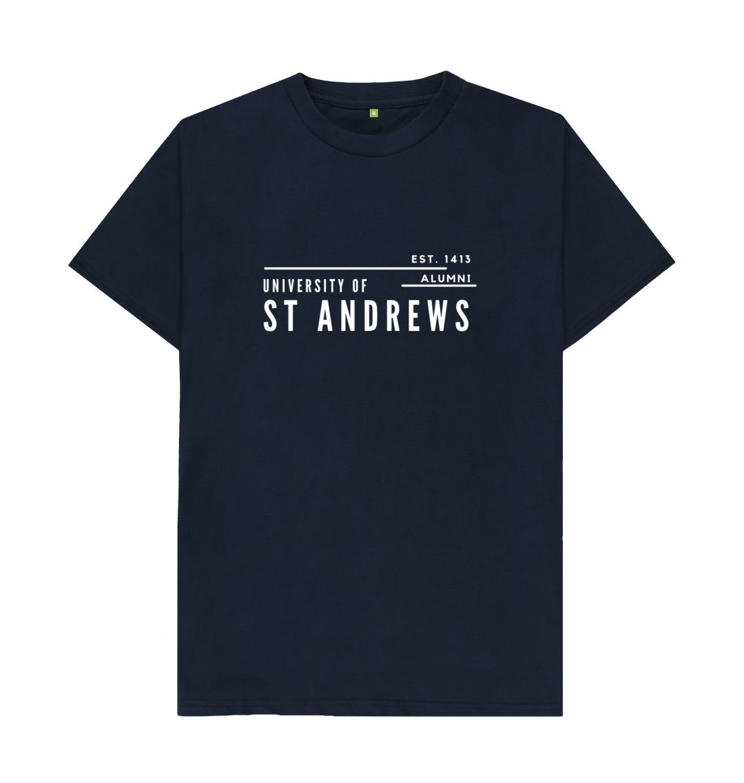 Navy Blue Offset Alumni T-shirt