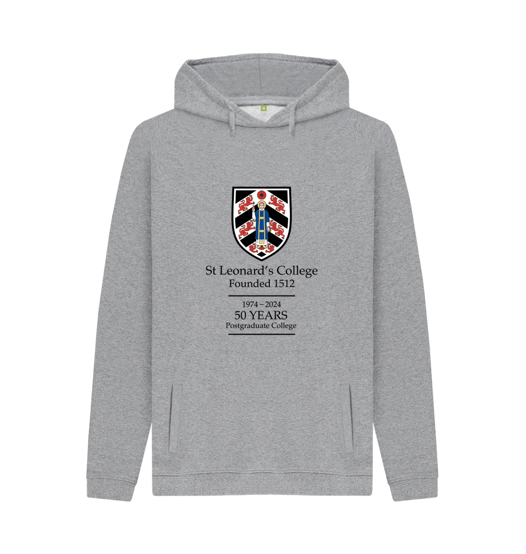 Light Heather St Leonard's College 50th anniversary large crest Hoodie