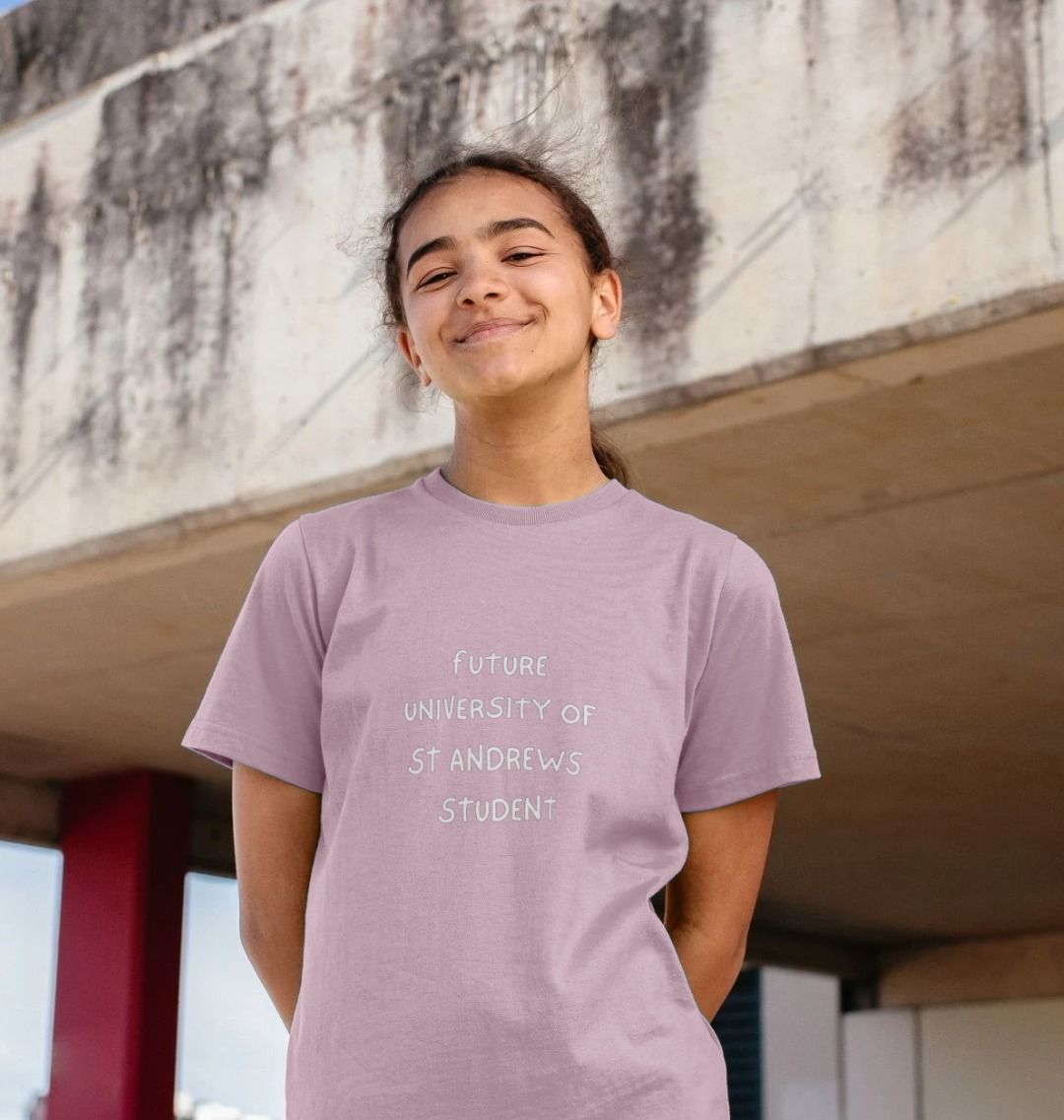 Mauve Future University student T-shirt