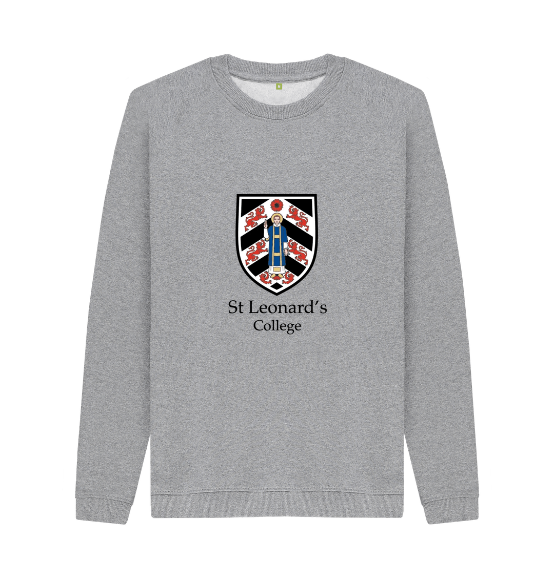 Light Heather St Leonard's College Large Crest Sweatshirt