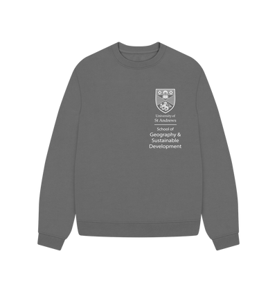 Slate Grey School of Geography & Sustainable Development Oversized Ladies Sweater