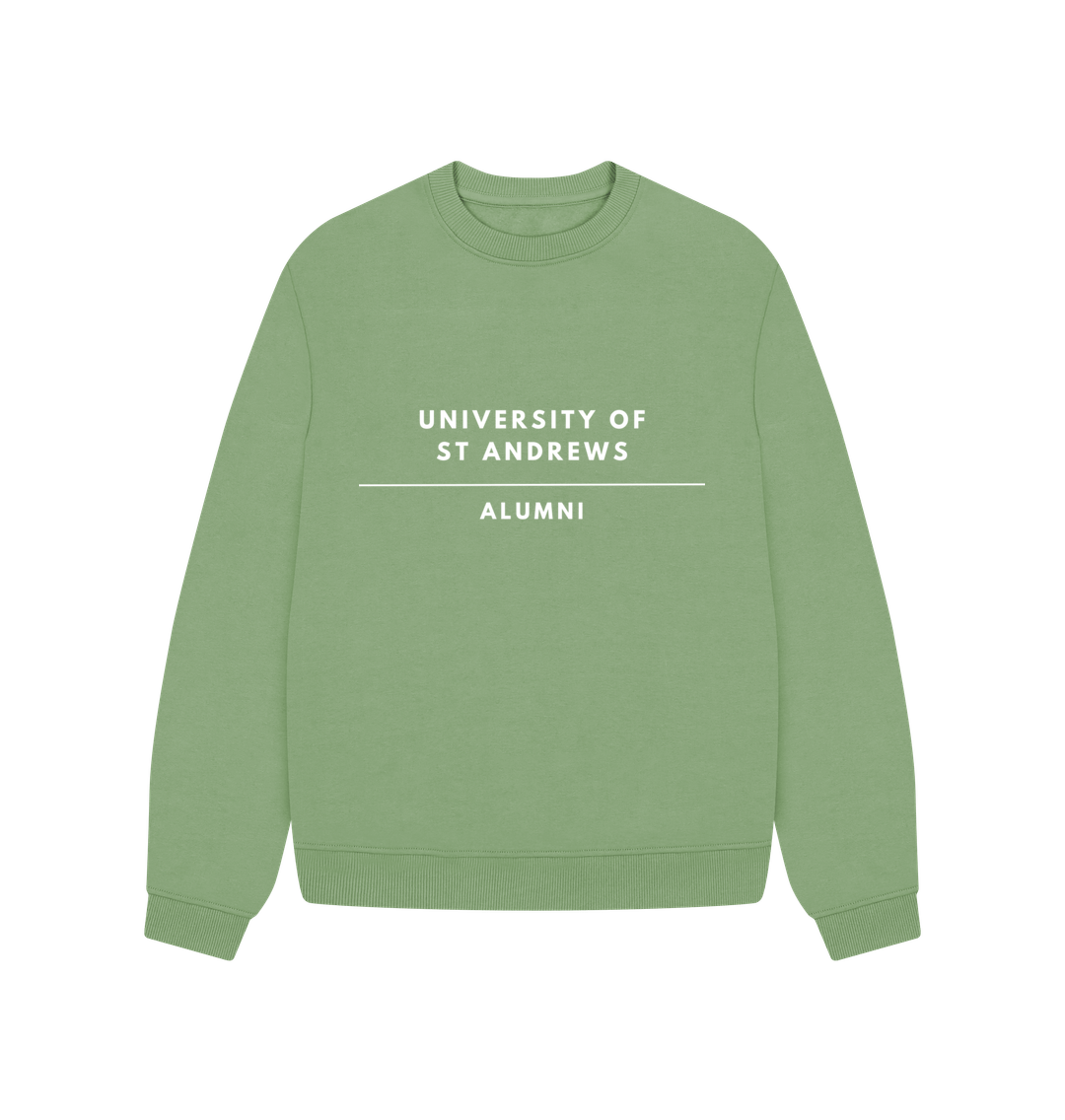 Sage Mono Alumni Oversized Ladies Sweater