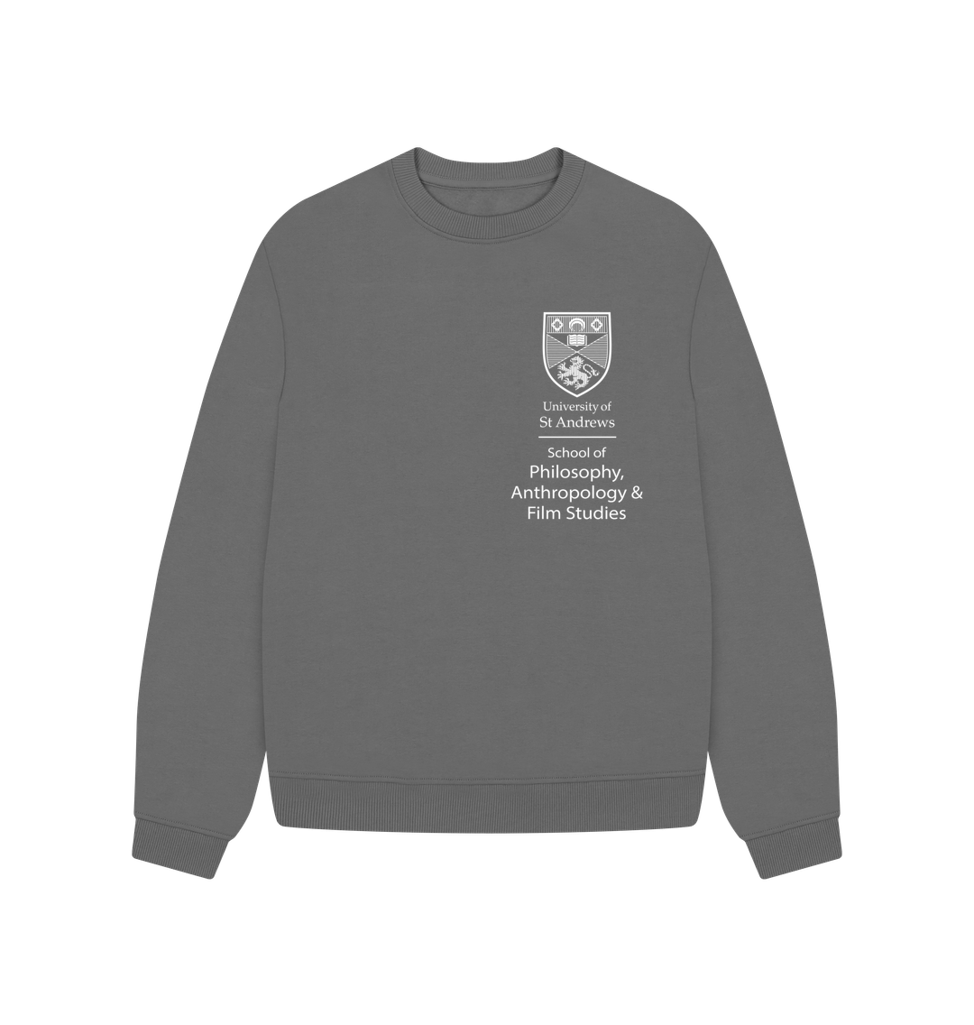 Slate Grey School of Philosophy, Anthropology & Film Studies Oversized Ladies Sweater