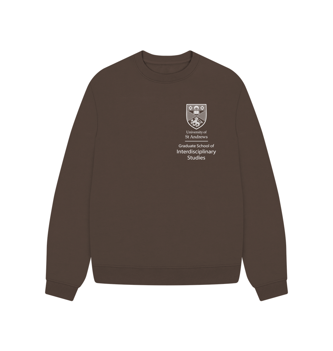 Chocolate Graduate School for Interdisciplinary Studies Oversized Ladies Sweater