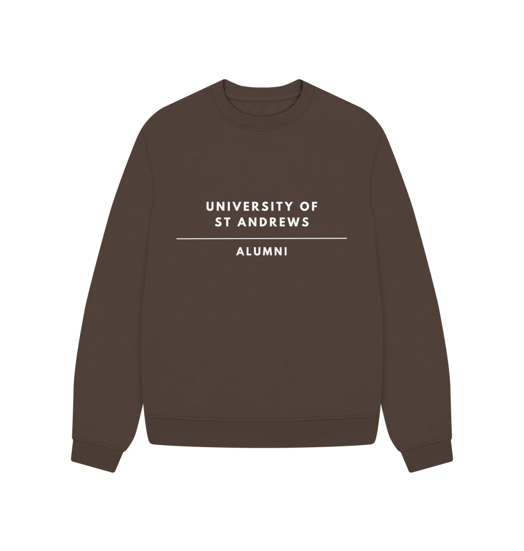 Chocolate Mono Alumni Oversized Ladies Sweater