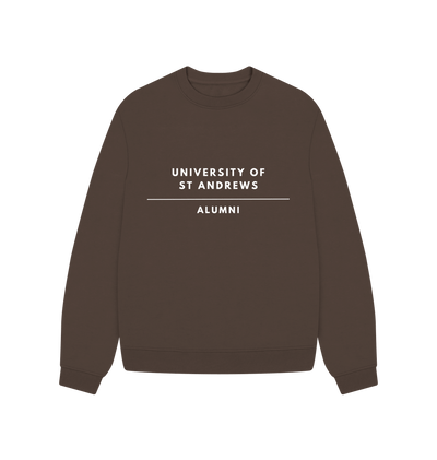 Chocolate Mono Alumni Oversized Ladies Sweater
