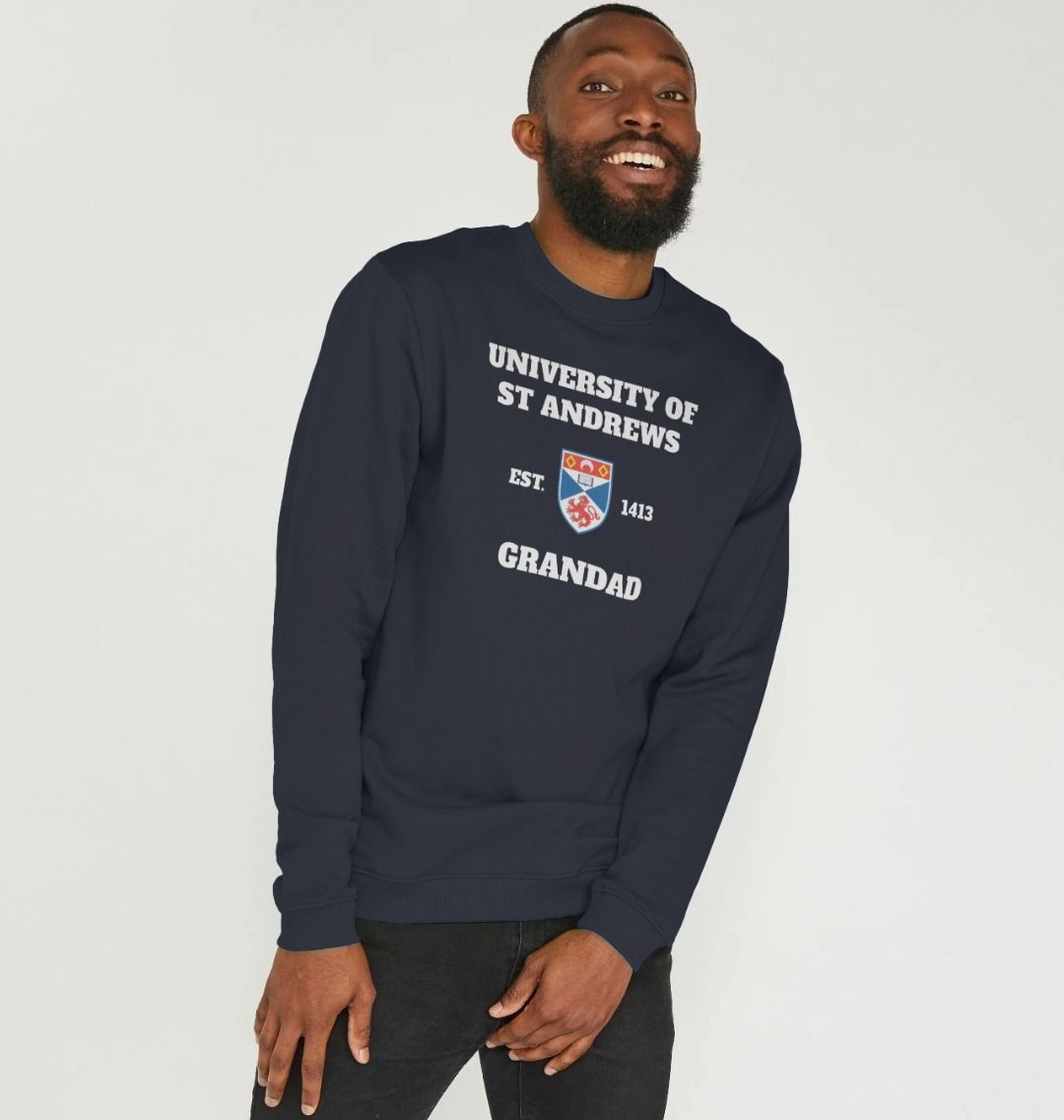 Navy Blue Grandad Sweatshirt