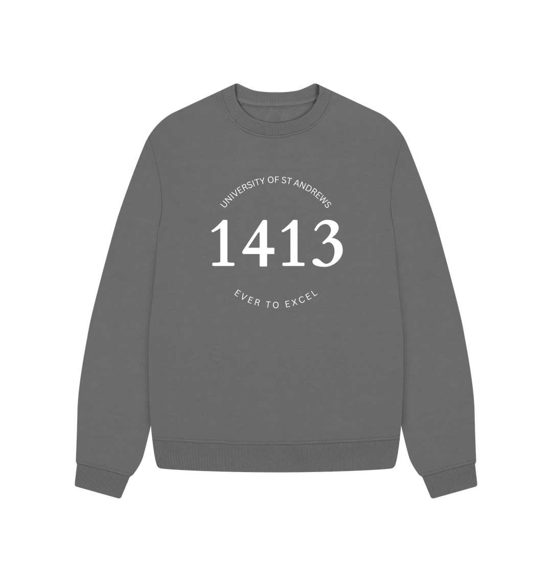 Slate Grey 1413 Oversized ladies sweater