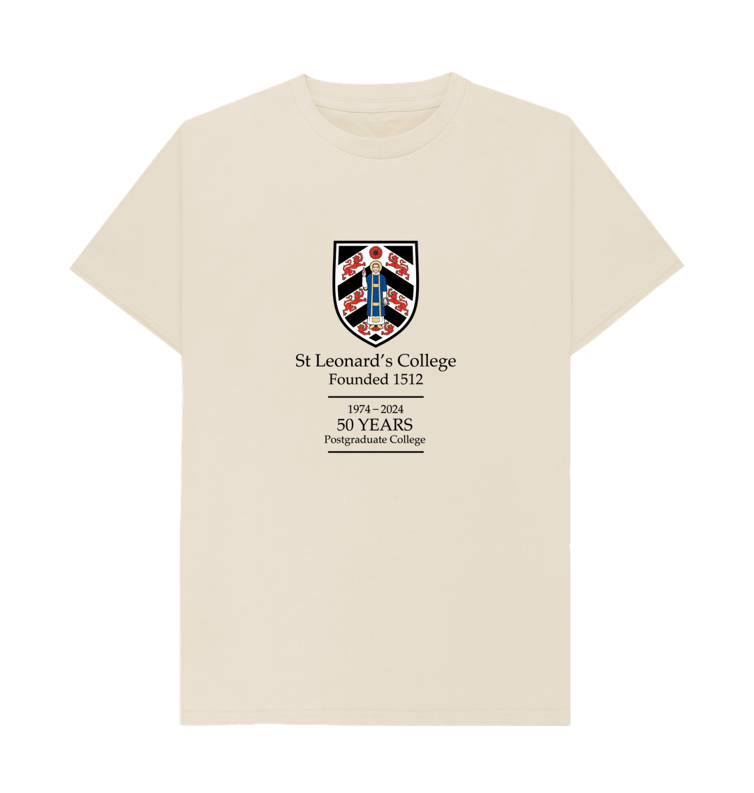 Oat St Leonard's College 50th anniversary large crest T-shirt