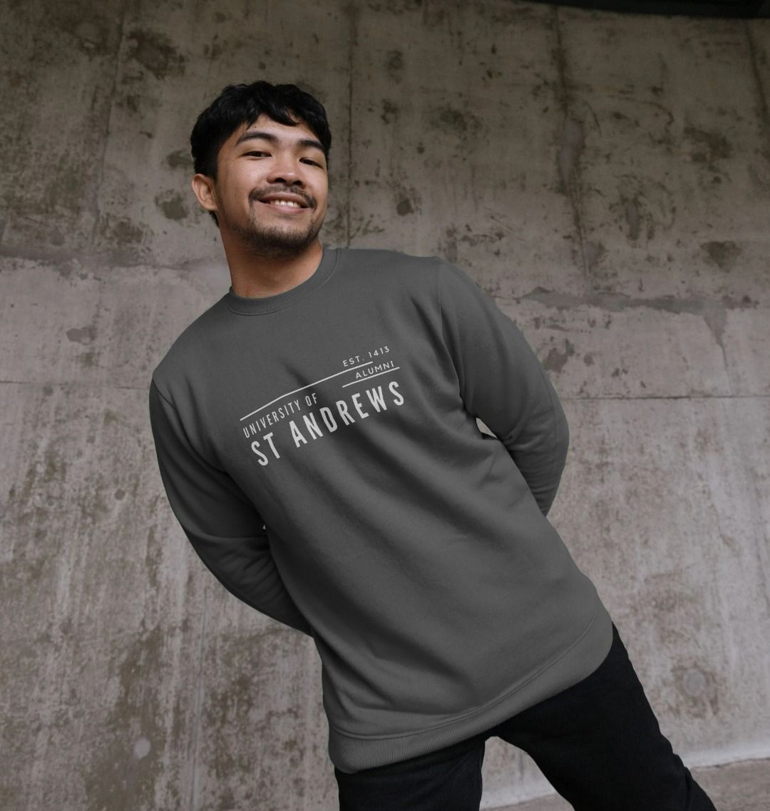 Slate Grey Offset Alumni Sweatshirt