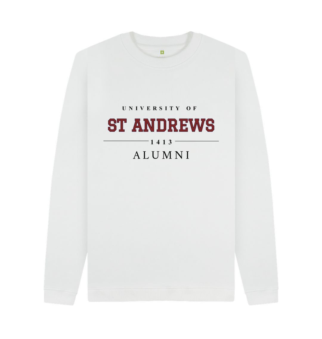 White Underscore Alumni Sweatshirt