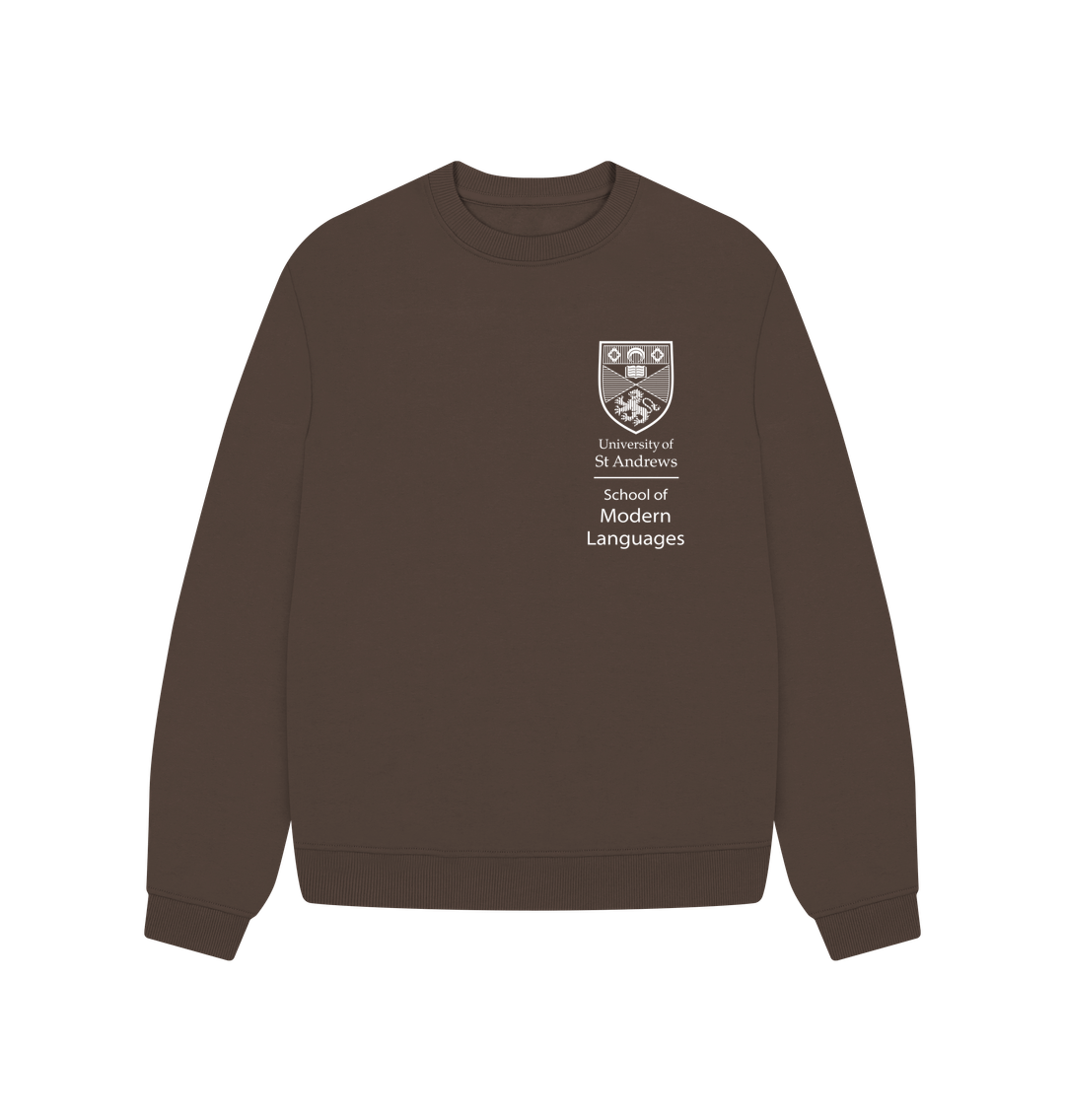 Chocolate School of Modern Languages Oversized Ladies Sweater