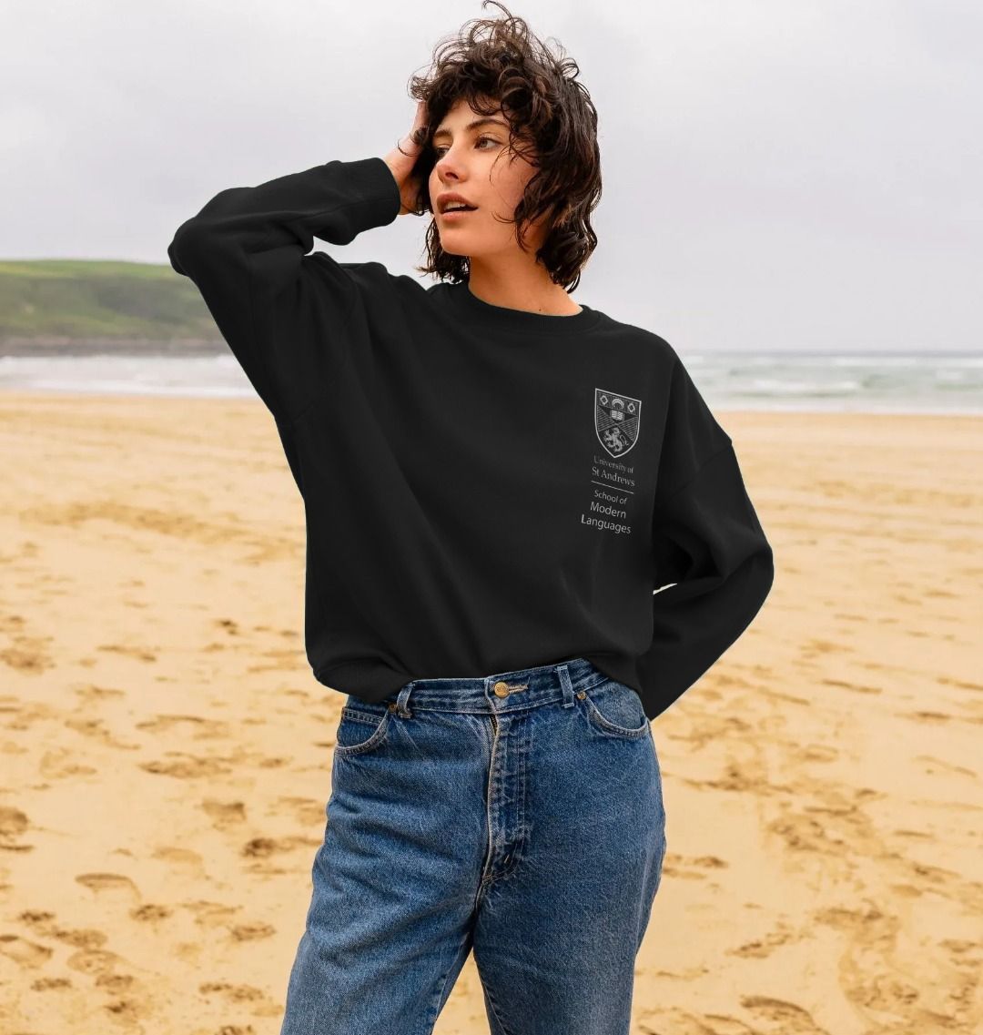 Black School of Modern Languages Oversized Ladies Sweater