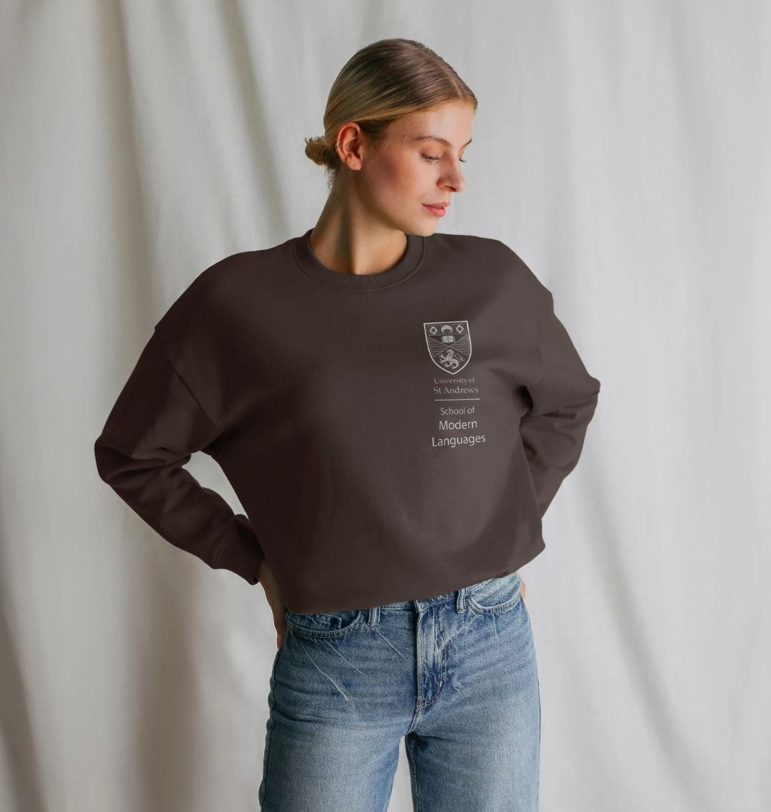 Chocolate School of Modern Languages Oversized Ladies Sweater