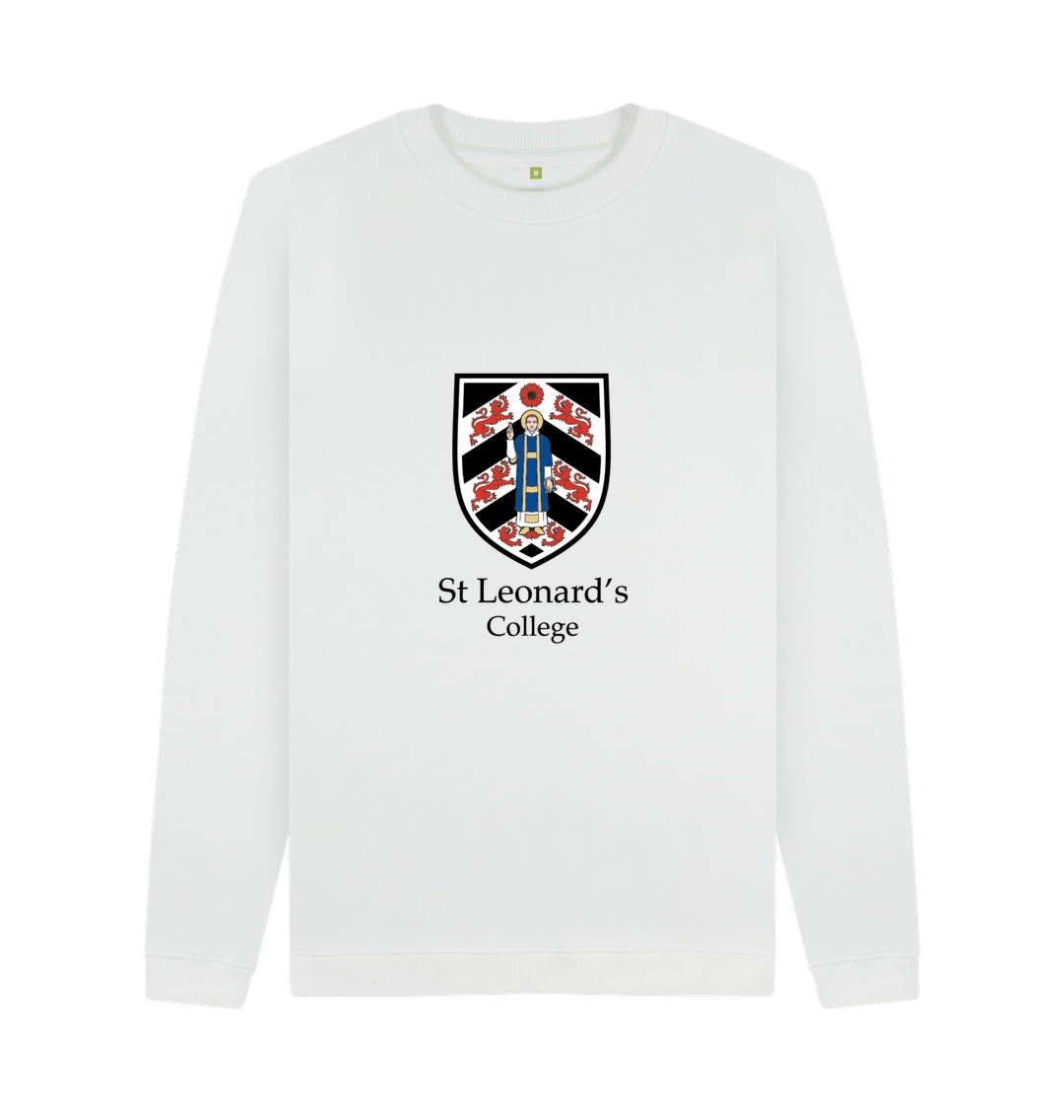 White St Leonard's College Large Crest Sweatshirt