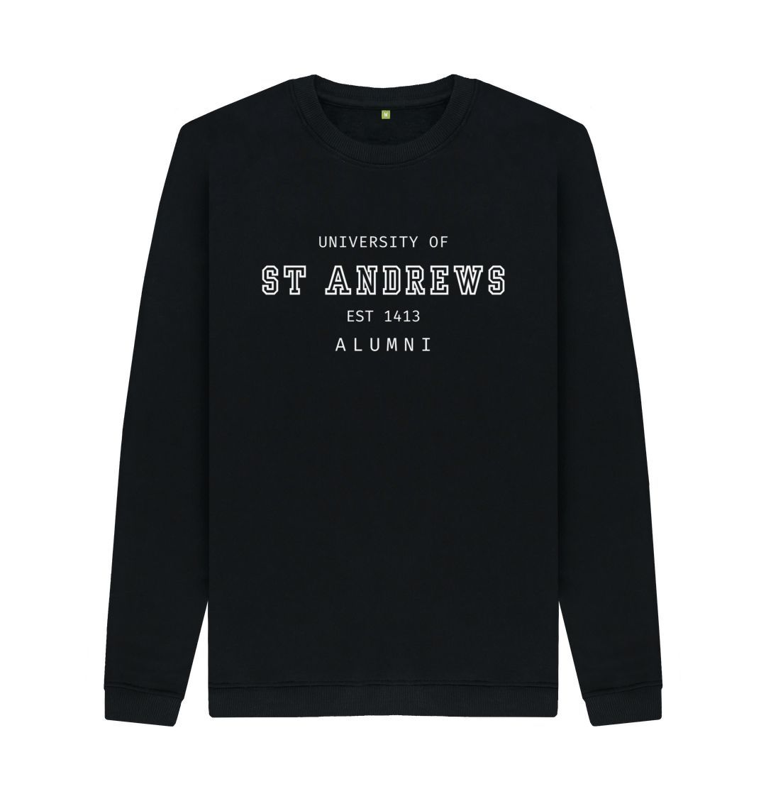 Black Old School Alumni Sweater