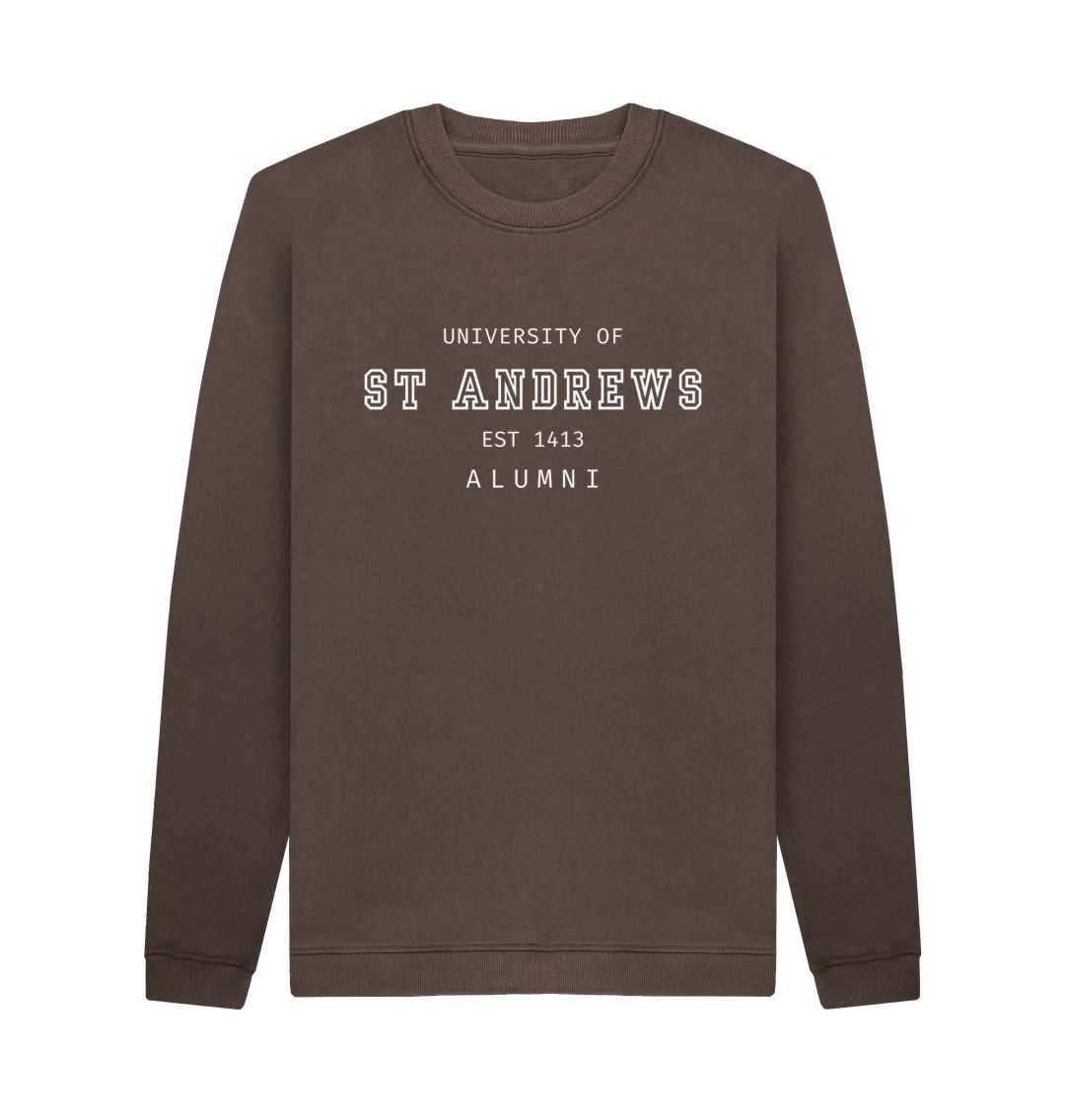 Chocolate Old School Alumni Sweater