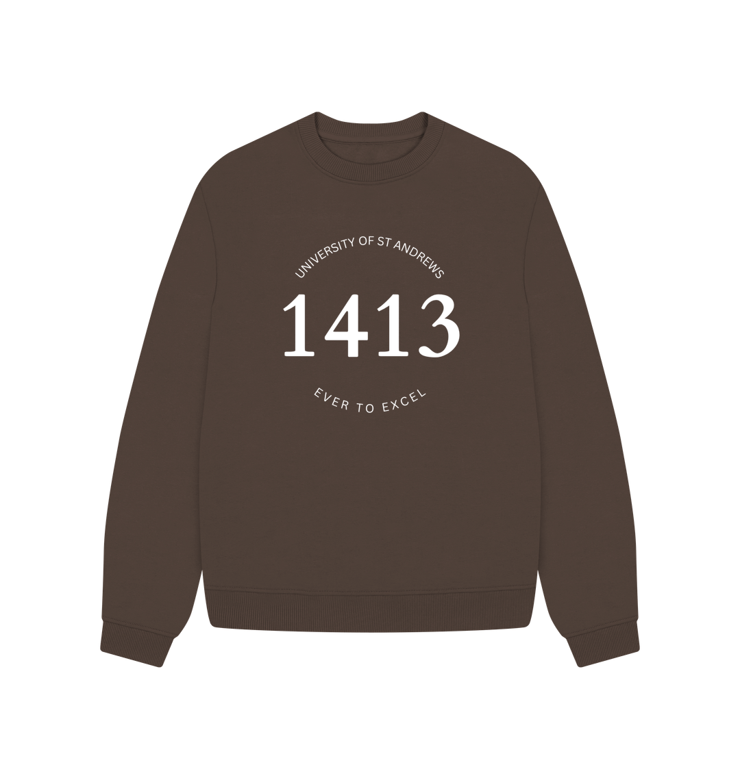 Chocolate 1413 Oversized ladies sweater