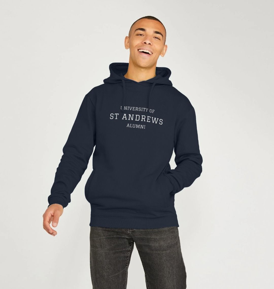 Navy Alumni Minimal Hoodie