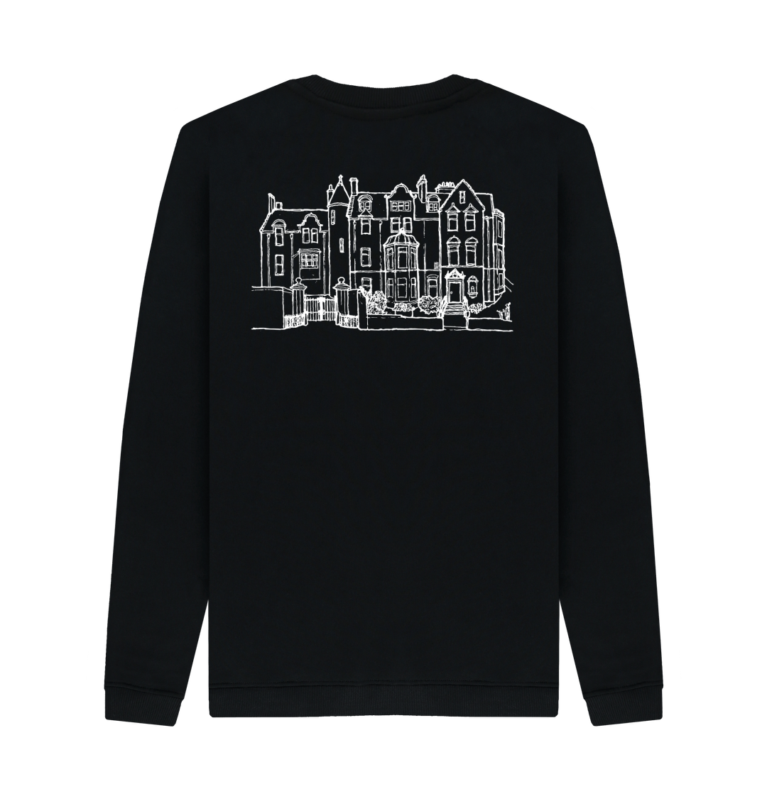 Black School of Classics Back Print Sweater