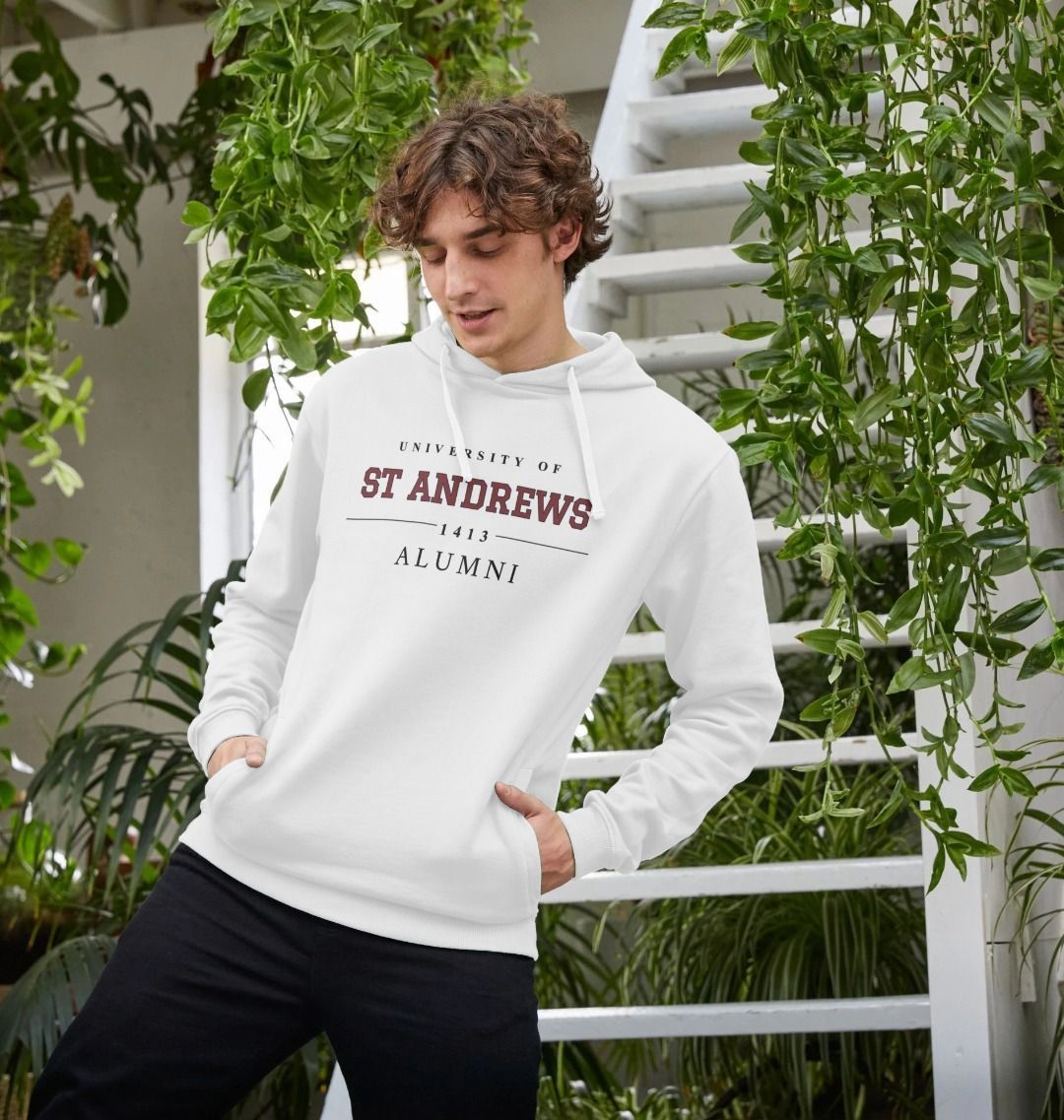 White Underscore Alumni Hoodie