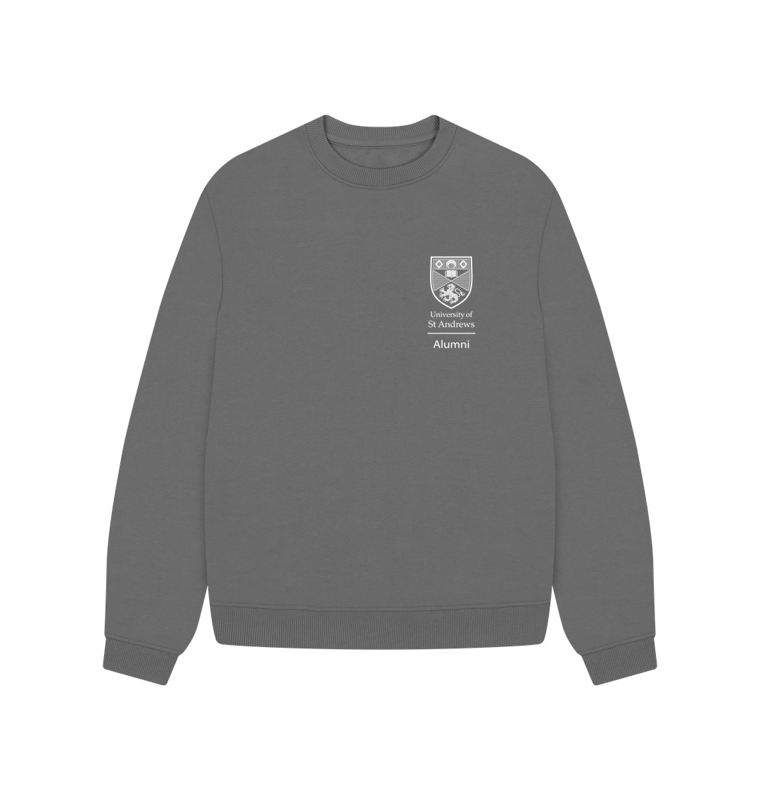 Slate Grey Classic Crest - Alumni Oversized Ladies Sweater