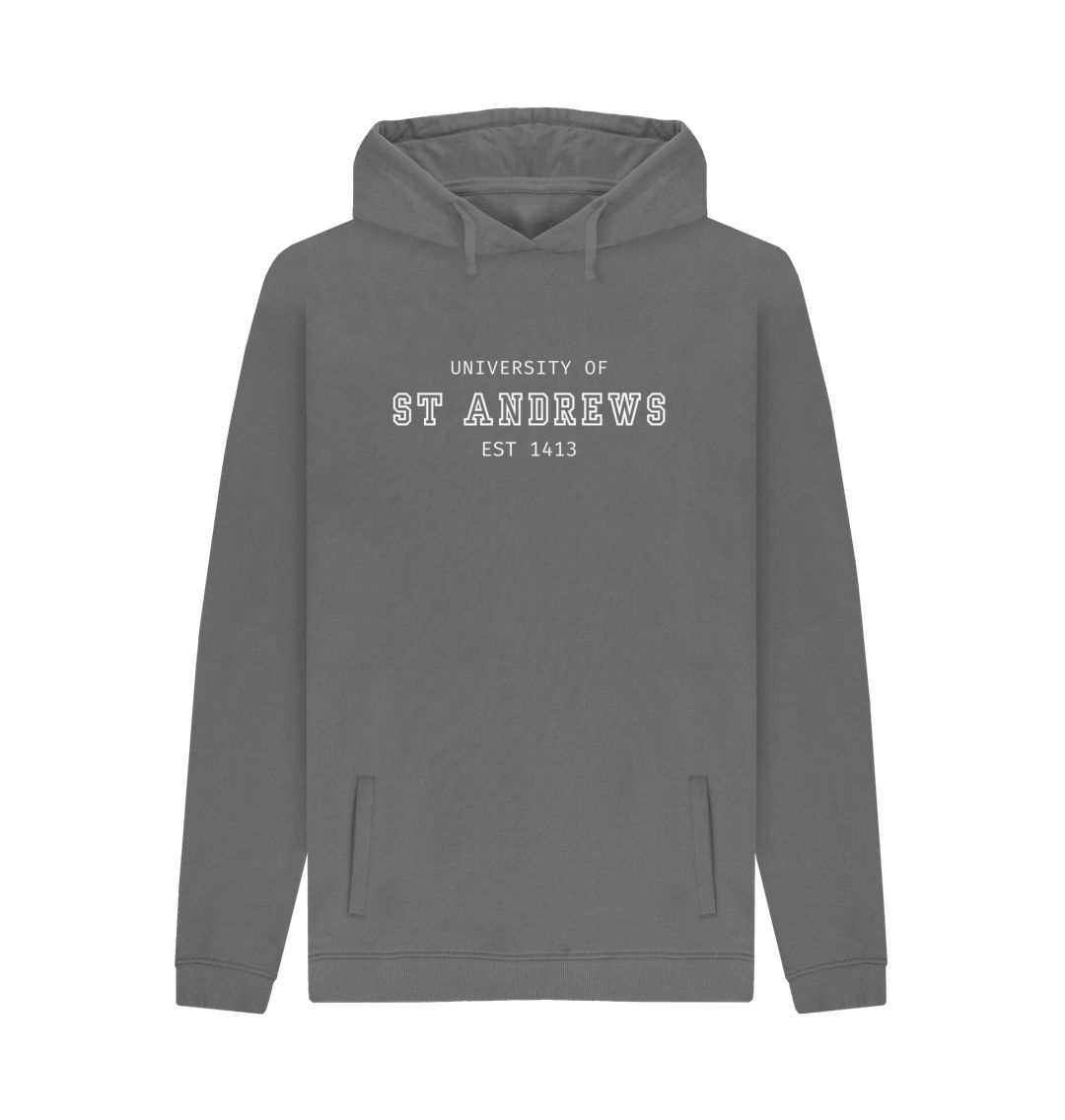 Slate Grey Old School Hoodie