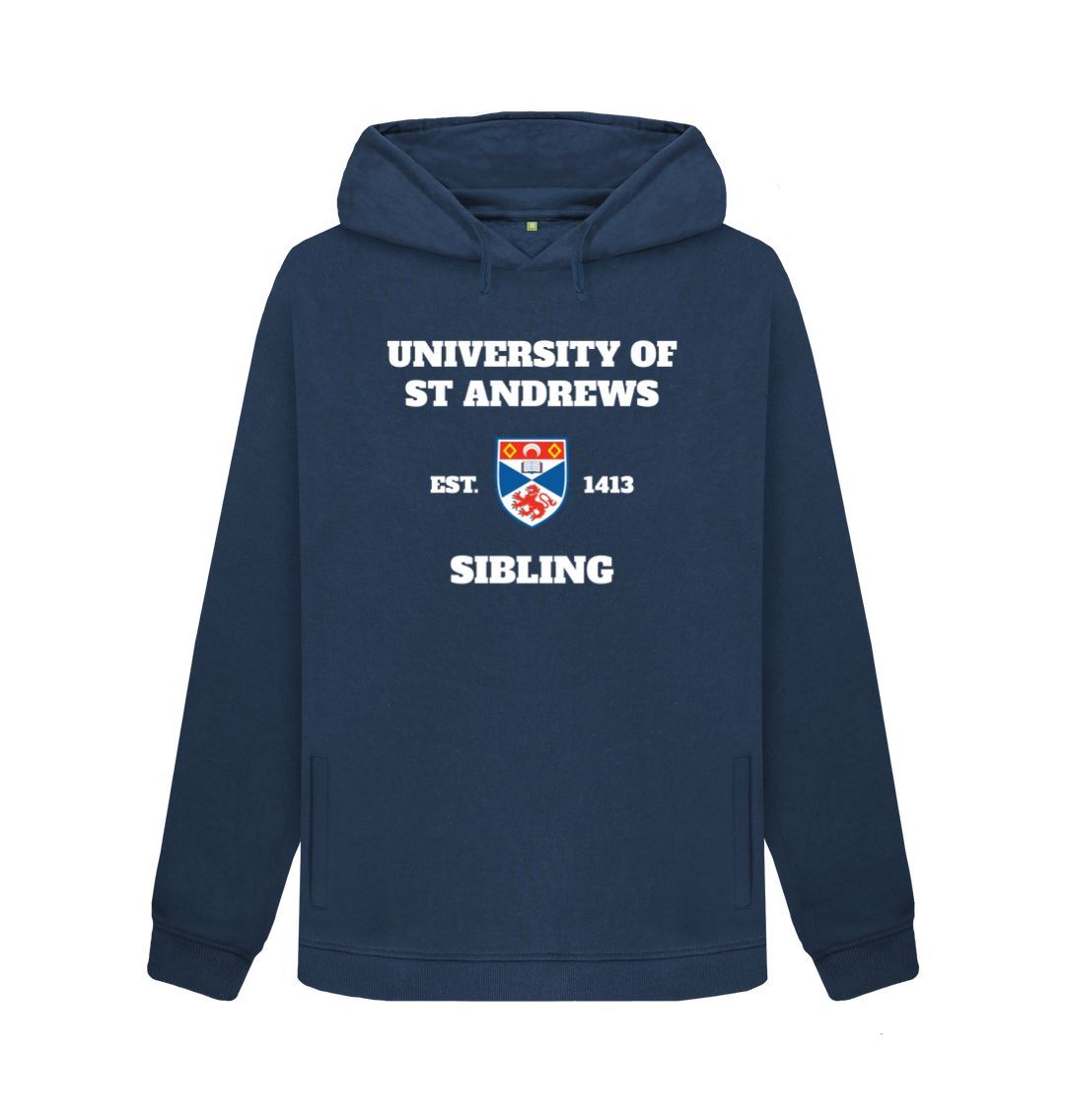 Navy Blue Sibling Women's Hoodie