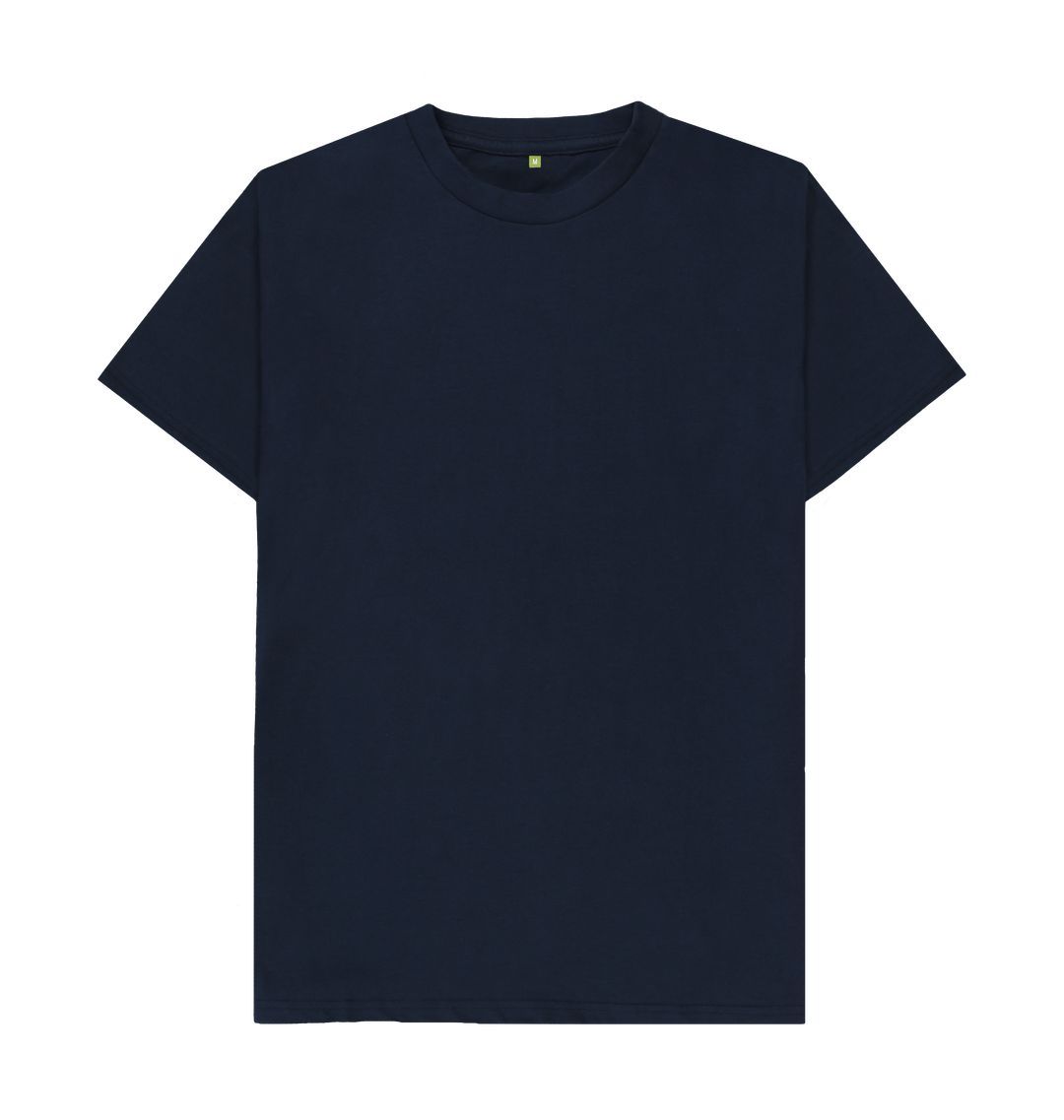 Navy Blue 1413 Back Print T-Shirt