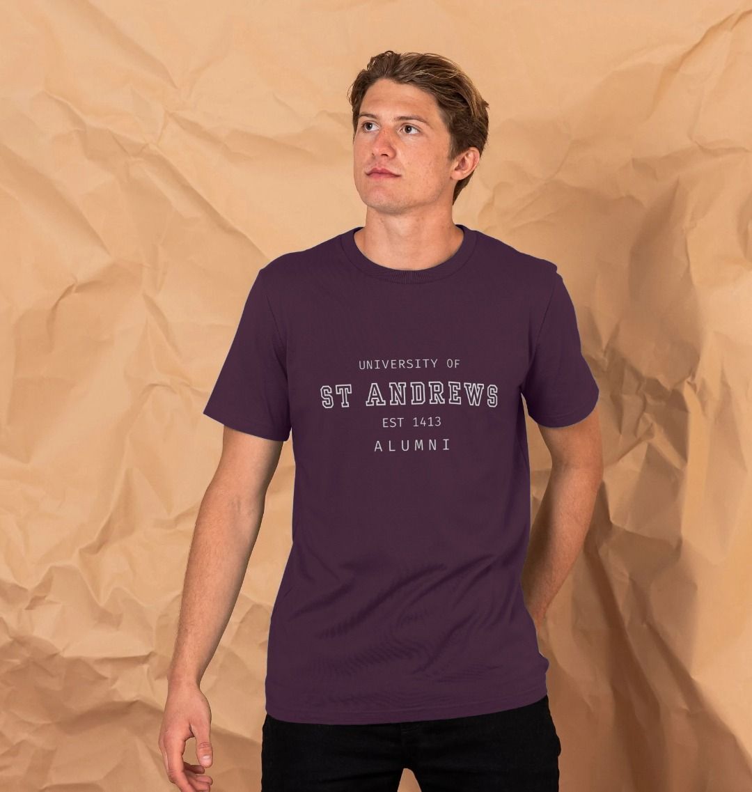 Purple Old School Alumni T-shirt