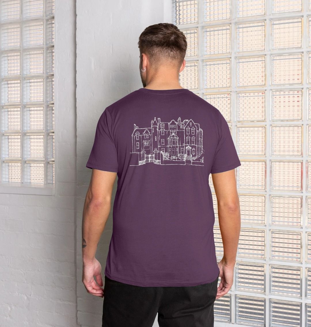 Purple School of Classics Back Print T-Shirt