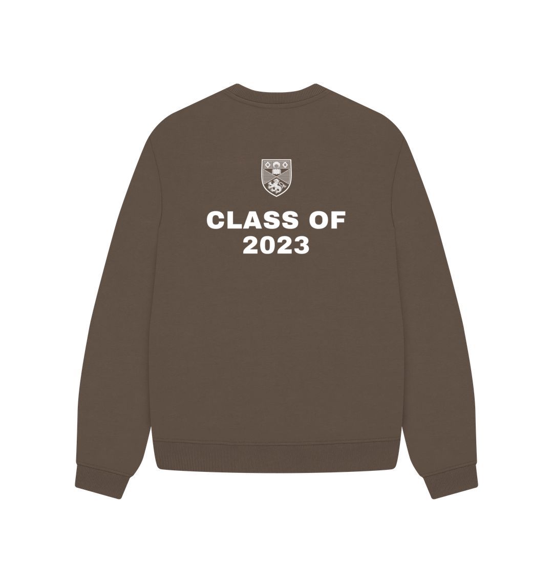 Chocolate Ladies oversized graduate Sweater - Class of 2023