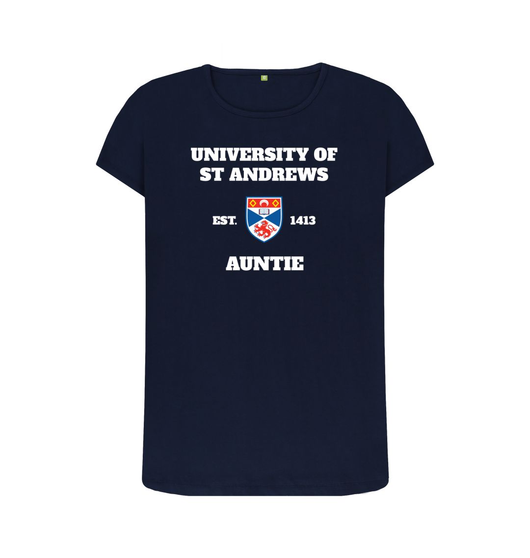 Navy Blue Auntie Top