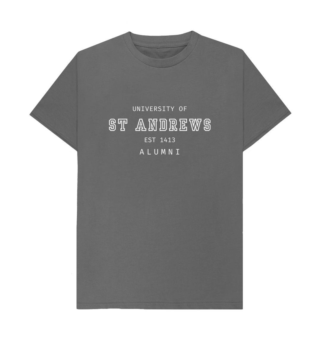 Slate Grey Old School Alumni T-shirt