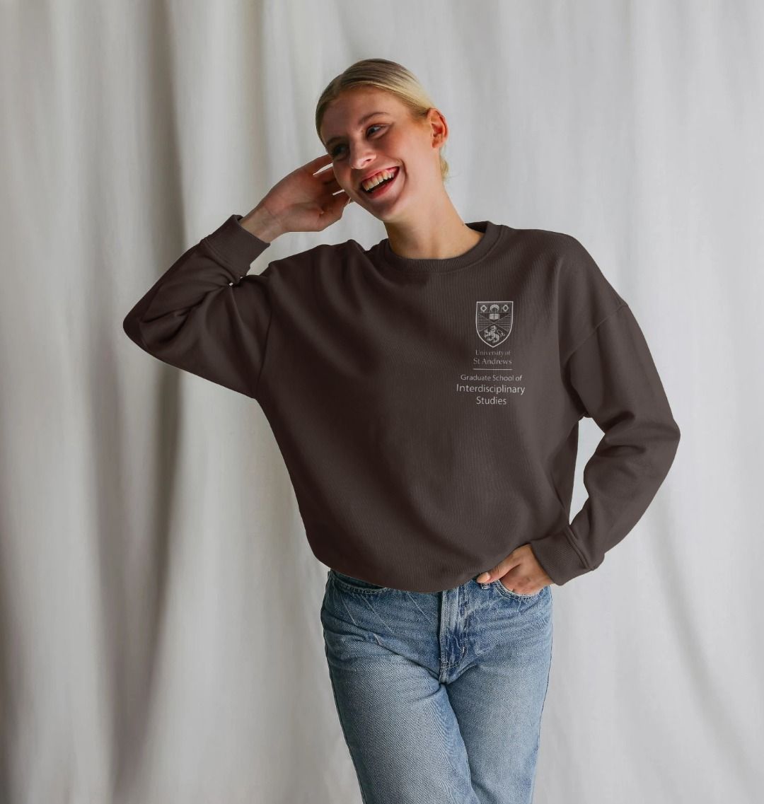 Chocolate Graduate School for Interdisciplinary Studies Oversized Ladies Sweater